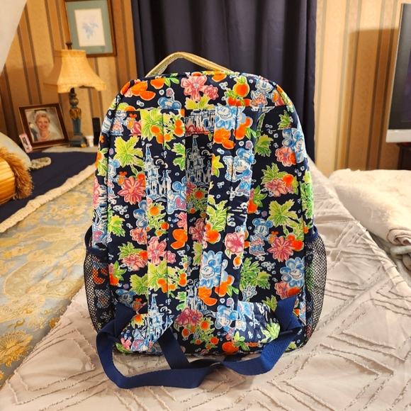 Disney Parks Collection x Lilly Pulitzer Large Backpack - Picture 3 of 8